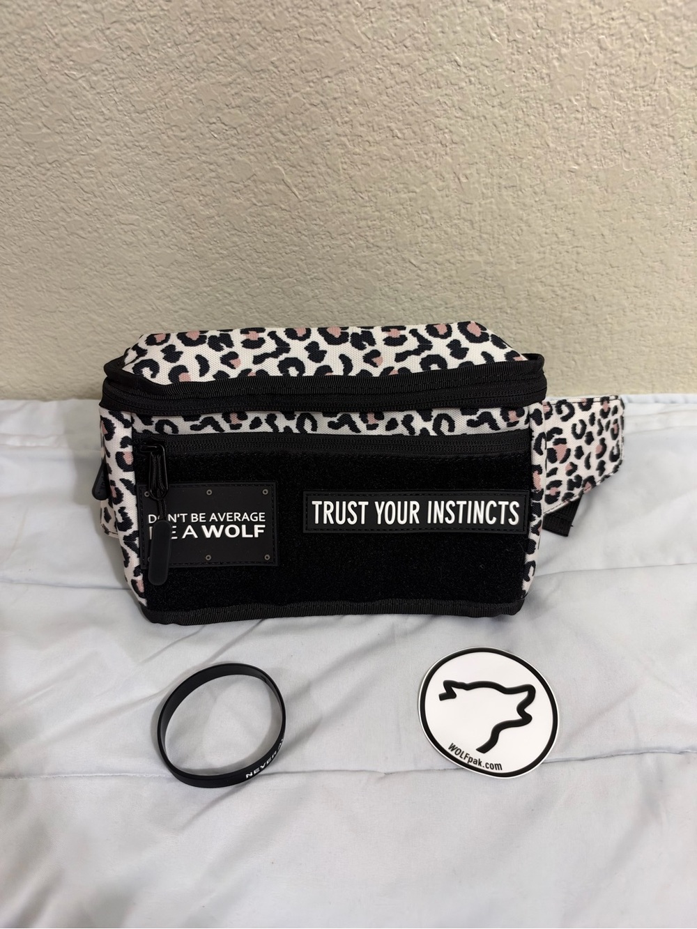 WOLFPAK Leopard Print Waist Bag - Trust Your Instincts